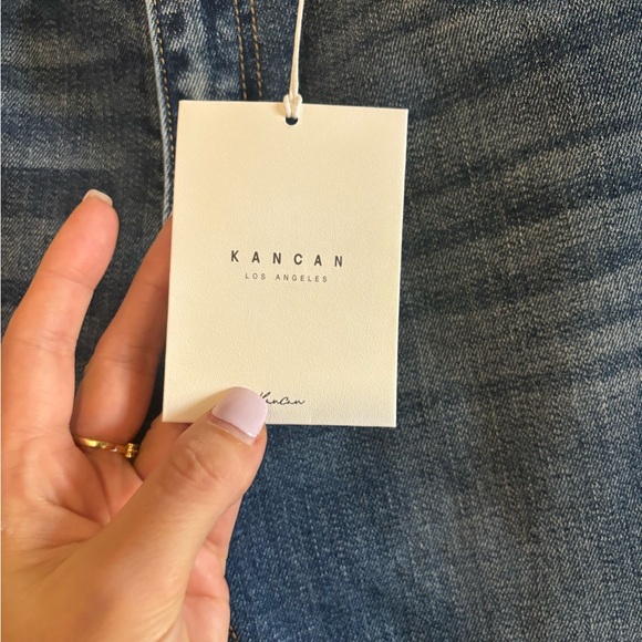 Kancan Cane Mid Rise Slim Straight Leg Jeans Size 3/26 NWT - Picture 7 of 9